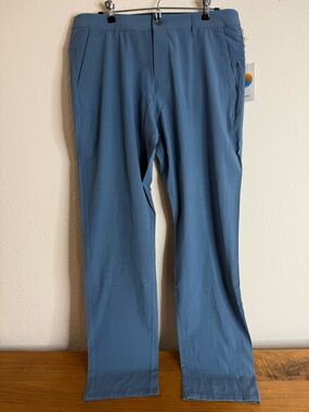 New Vuori Aim Pants Size 33 Performance Golf Athleisure color pool blue  V431